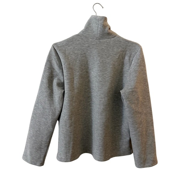 OGL FuzzLuxe Turtleneck Long Sleeve Top Heather Grey large NWT - Picture 14 of 16